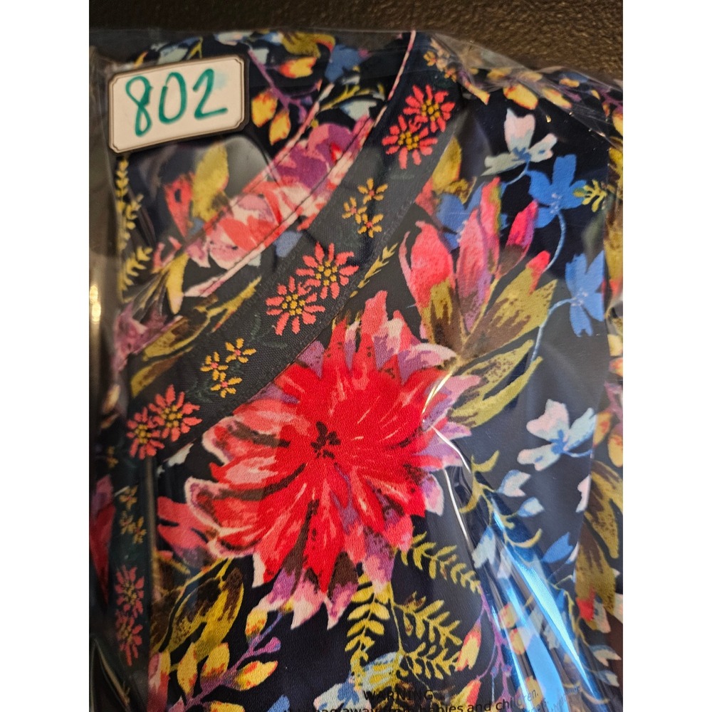 The Pioneer Woman Peasant Top Women XXXL Navy Blue Ditzy Floral 912P908PW #803 - Picture 7 of 11
